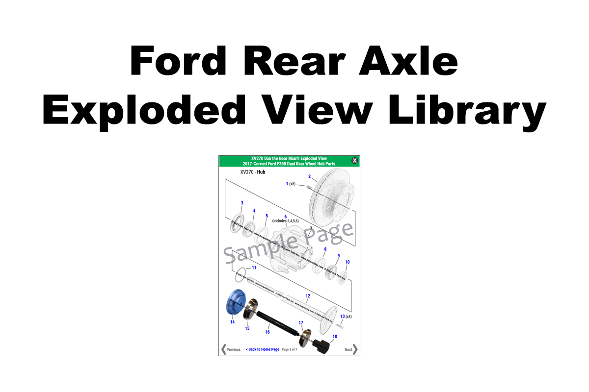 Ford Rear Axle Exploded Views